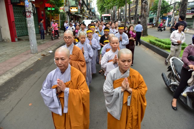 Chùa Giác Ngộ: Lễ di quan nhục thân cố Tỳ kheo ni Thích Nữ Diệu Huệ