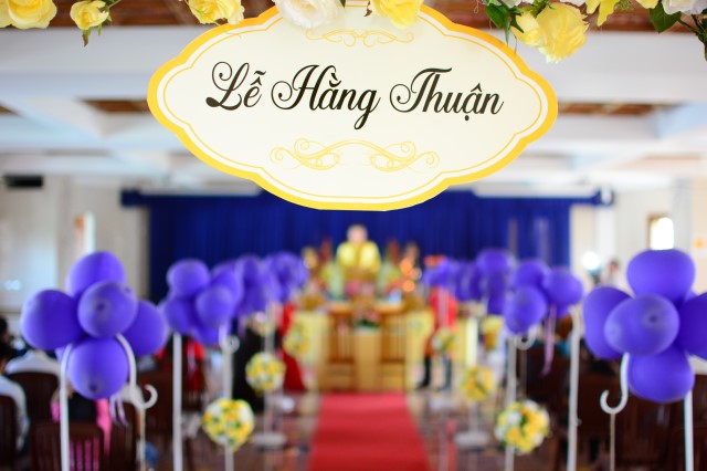Chùm ảnh: Lễ hằng thuận của hai phụng sự viên chùa Giác Ngộ