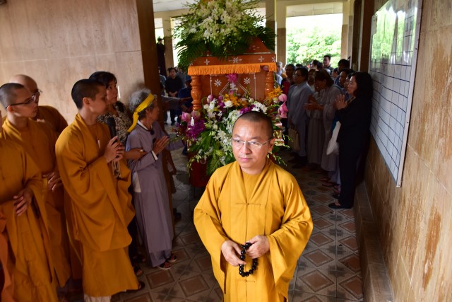 Chùa Giác Ngộ: Lễ di quan nhục thân cố Tỳ kheo ni Thích Nữ Diệu Huệ