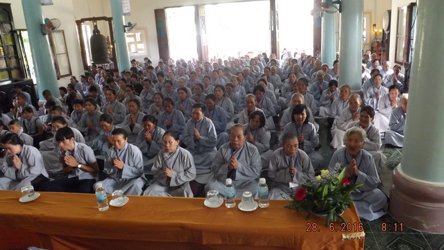 Ban Hoằng pháp thị xã Ninh Hòa tổ chức khóa tu “Một ngày an lạc” lần thứ I