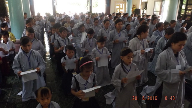 Ban Hoằng pháp thị xã Ninh Hòa tổ chức khóa tu “Một ngày an lạc” lần thứ I