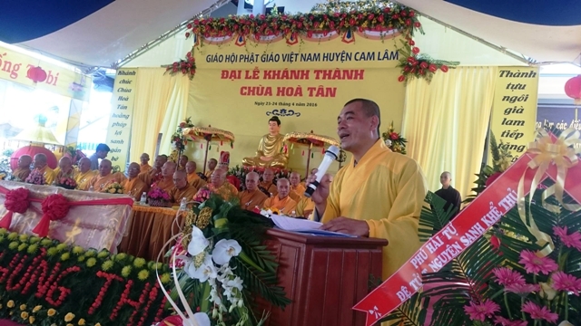 Khánh Hòa: Lễ Khánh thành chùa Hòa Tân (Cam Lâm)