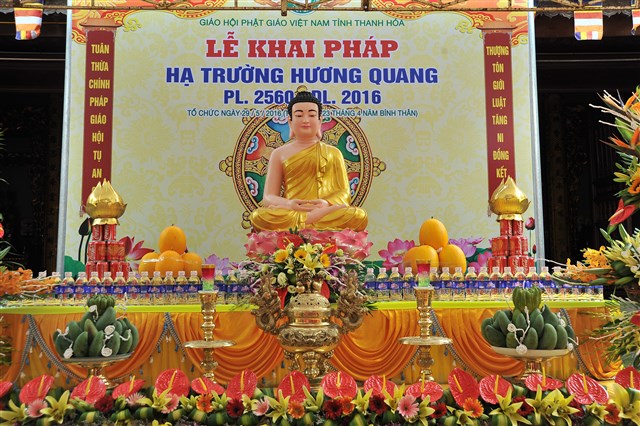 Thanh Hóa: Lễ khai pháp tại hạ trường Hương Quang