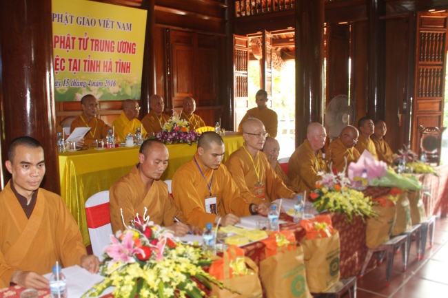 Ban Hướng dẫn Phật tử Trung ương thăm và làm việc tại Hà Tĩnh