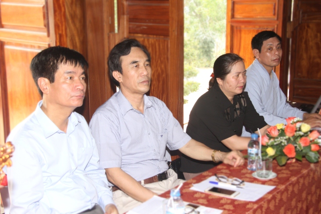 Ban Hướng dẫn Phật tử Trung ương thăm và làm việc tại Hà Tĩnh