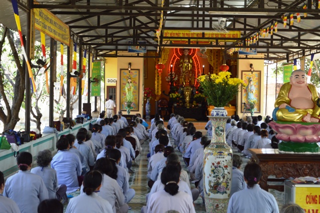Khánh Hòa: Chùa Sắc tứ Minh Thiện Khóa tu Niệm Phật Một Ngày An lạc