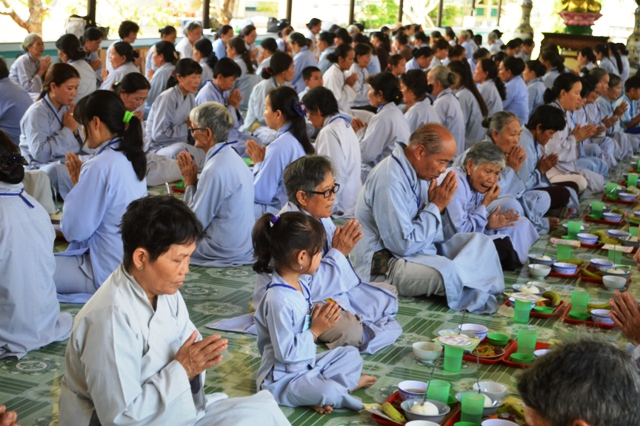 Khánh Hòa: Chùa Sắc tứ Minh Thiện Khóa tu Niệm Phật Một Ngày An lạc