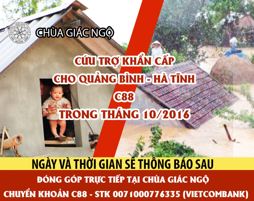 Cứu trợ khẩn cấp cho Quảng Bình - Hà Tĩnh ngay trong tháng 10/2016 (C88)
