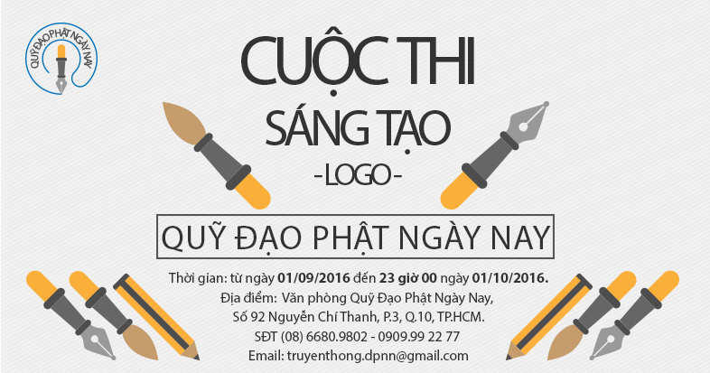THÔNG BÁO CUỘC THI THIẾT KẾ LOGO QUỸ ĐẠO PHẬT NGÀY NAY