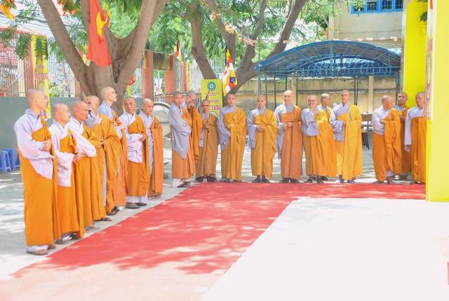Ninh Thuận - Hình ảnh cung nghinh chư tôn đức Tăng Ni và quá trình hoàn thiện thiết trí đại giới đàn