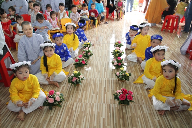 Phân Ban Ni giới BTS Phật giáo Gia Lai khai giảng trường mầm non Từ Tâm Oanh Vũ