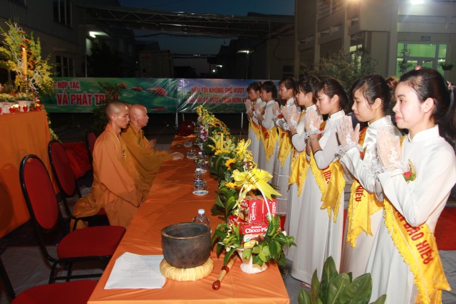 Hải Phòng: Đại lễ Vu Lan tại Công ty TNHH May Thiên Nam