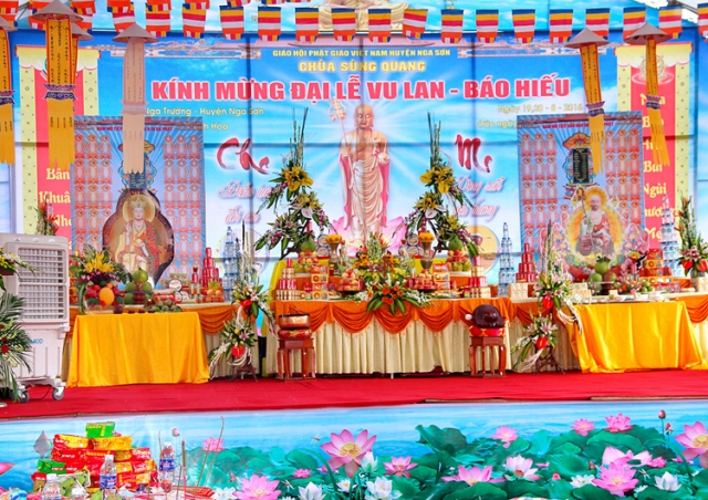 Nga Sơn: Pháp hội Vu Lan Báo hiếu - PL.2560 tại Chùa Sùng Quang