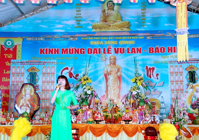 Nga Sơn: Pháp hội Vu Lan Báo hiếu - PL.2560 tại Chùa Sùng Quang