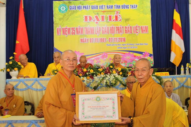 Đồng Tháp: Đại Lễ Kỷ Niệm 35 Năm Thành Lập Giáo Hội Phật Giáo Việt Nam
