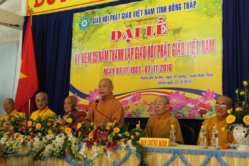 Đồng Tháp: Đại Lễ Kỷ Niệm 35 Năm Thành Lập Giáo Hội Phật Giáo Việt Nam