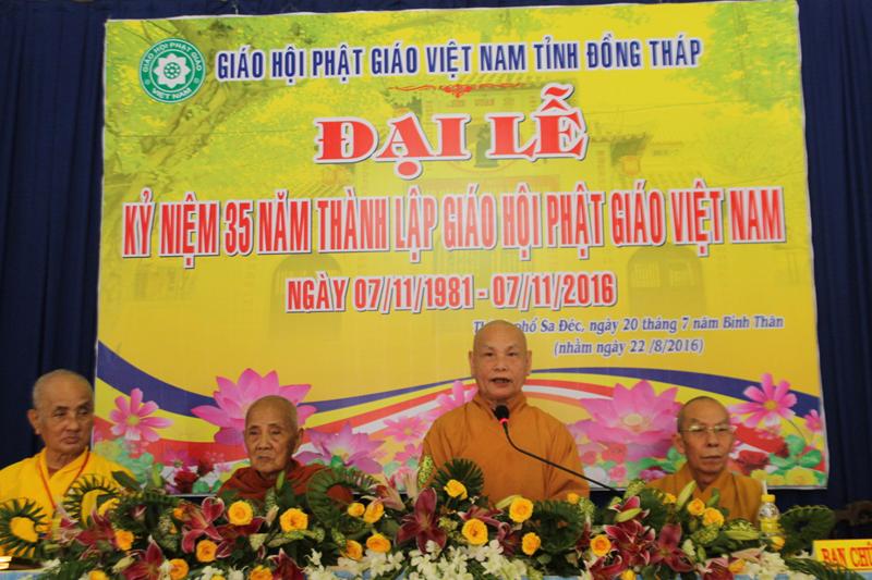Đồng Tháp: Đại Lễ Kỷ Niệm 35 Năm Thành Lập Giáo Hội Phật Giáo Việt Nam