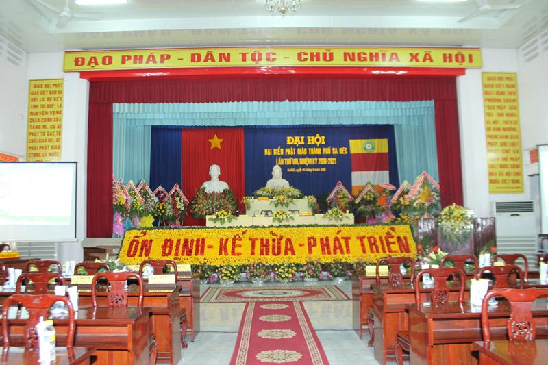 Đại hội đại biểu Phật giáo Thành Phố Sa Đéc lần thứ VIII nhiệm kỳ 2016-2021.