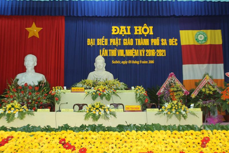 Đại hội đại biểu Phật giáo Thành Phố Sa Đéc lần thứ VIII nhiệm kỳ 2016-2021.