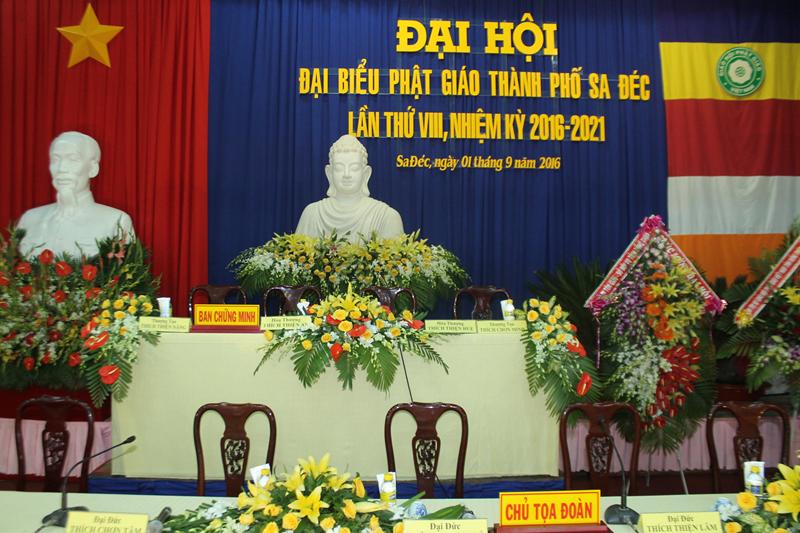 Đại hội đại biểu Phật giáo Thành Phố Sa Đéc lần thứ VIII nhiệm kỳ 2016-2021.