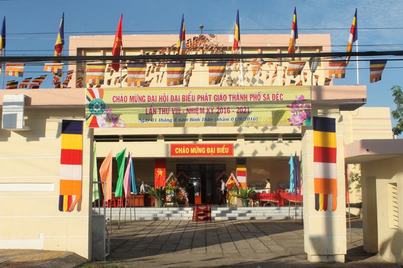 Đại hội đại biểu Phật giáo Thành Phố Sa Đéc lần thứ VIII nhiệm kỳ 2016-2021.