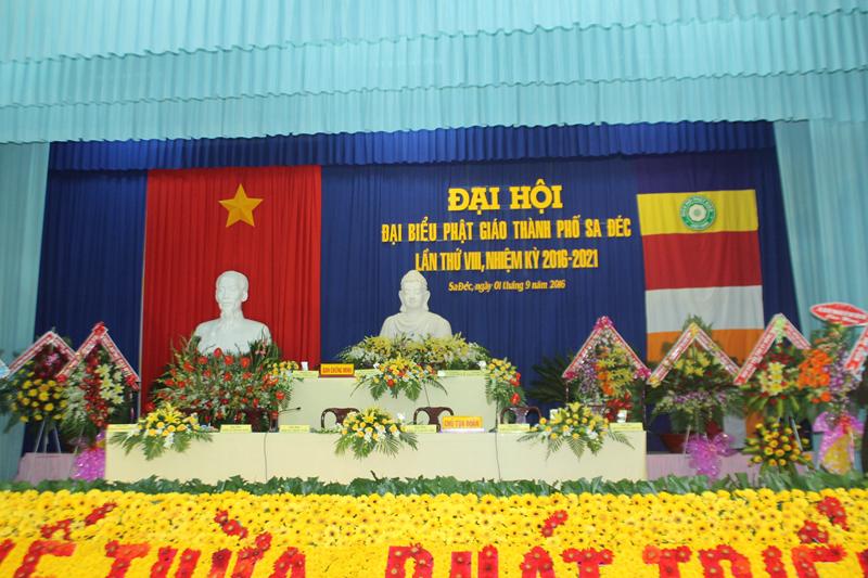 Đại hội đại biểu Phật giáo Thành Phố Sa Đéc lần thứ VIII nhiệm kỳ 2016-2021.