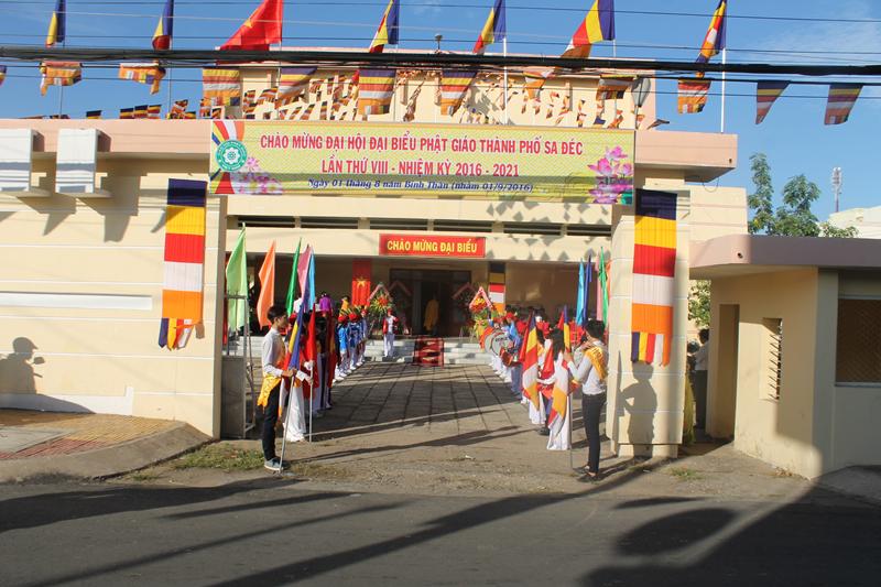 Đại hội đại biểu Phật giáo Thành Phố Sa Đéc lần thứ VIII nhiệm kỳ 2016-2021.