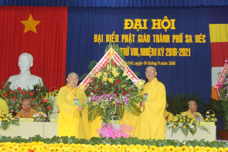 Đại hội đại biểu Phật giáo Thành Phố Sa Đéc lần thứ VIII nhiệm kỳ 2016-2021.