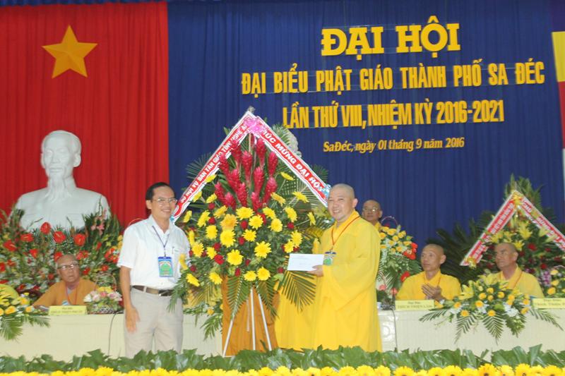 Đại hội đại biểu Phật giáo Thành Phố Sa Đéc lần thứ VIII nhiệm kỳ 2016-2021.