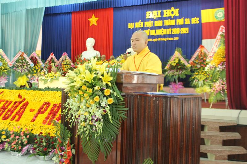 Đại hội đại biểu Phật giáo Thành Phố Sa Đéc lần thứ VIII nhiệm kỳ 2016-2021.