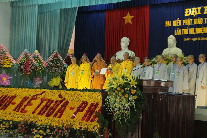 Đại hội đại biểu Phật giáo Thành Phố Sa Đéc lần thứ VIII nhiệm kỳ 2016-2021.