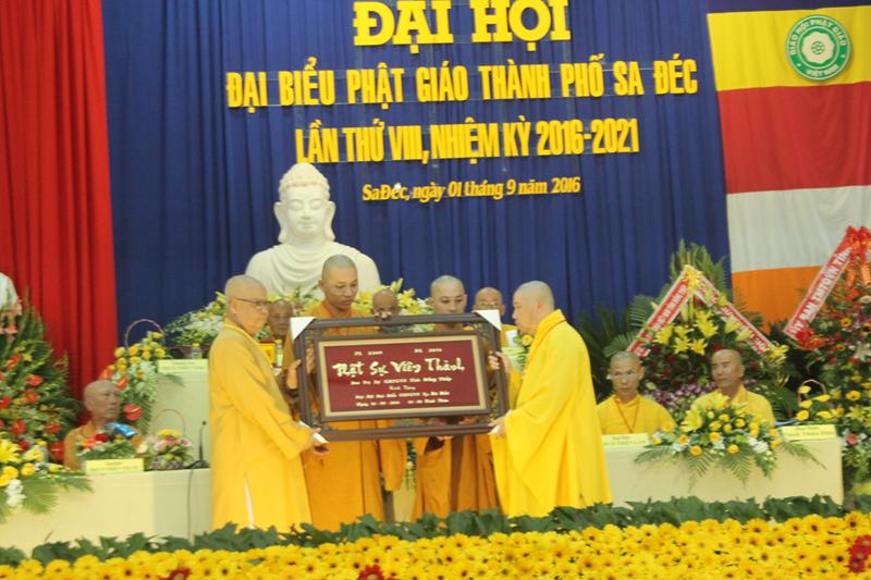 Đại hội đại biểu Phật giáo Thành Phố Sa Đéc lần thứ VIII nhiệm kỳ 2016-2021.