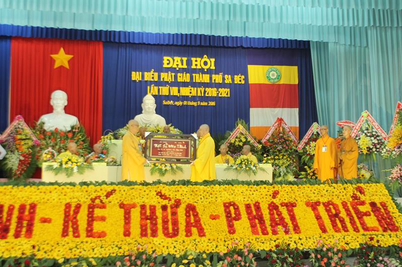 Đại hội đại biểu Phật giáo Thành Phố Sa Đéc lần thứ VIII nhiệm kỳ 2016-2021.