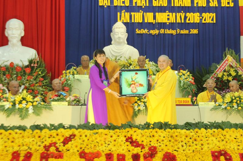 Đại hội đại biểu Phật giáo Thành Phố Sa Đéc lần thứ VIII nhiệm kỳ 2016-2021.