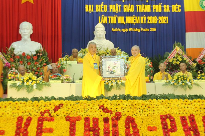 Đại hội đại biểu Phật giáo Thành Phố Sa Đéc lần thứ VIII nhiệm kỳ 2016-2021.