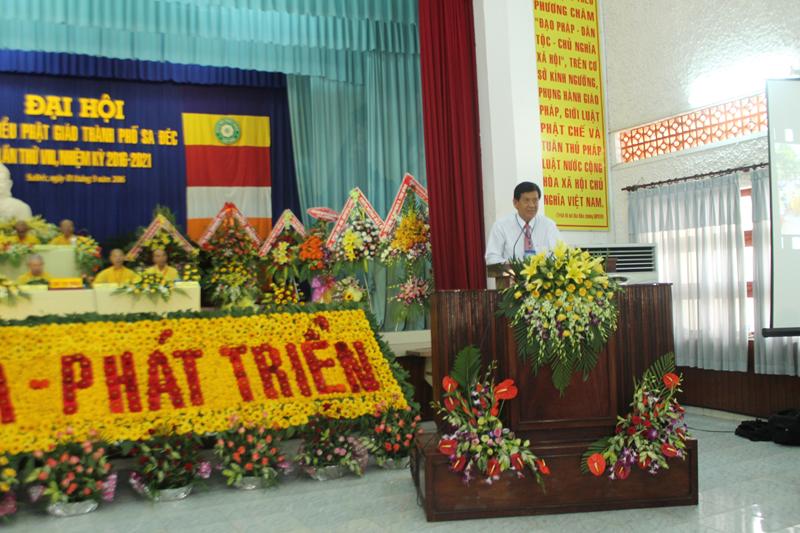 Đại hội đại biểu Phật giáo Thành Phố Sa Đéc lần thứ VIII nhiệm kỳ 2016-2021.