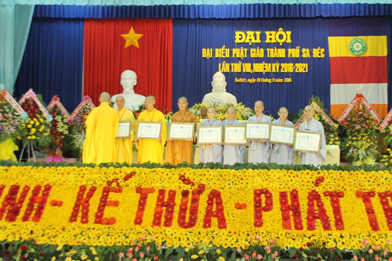 Đại hội đại biểu Phật giáo Thành Phố Sa Đéc lần thứ VIII nhiệm kỳ 2016-2021.