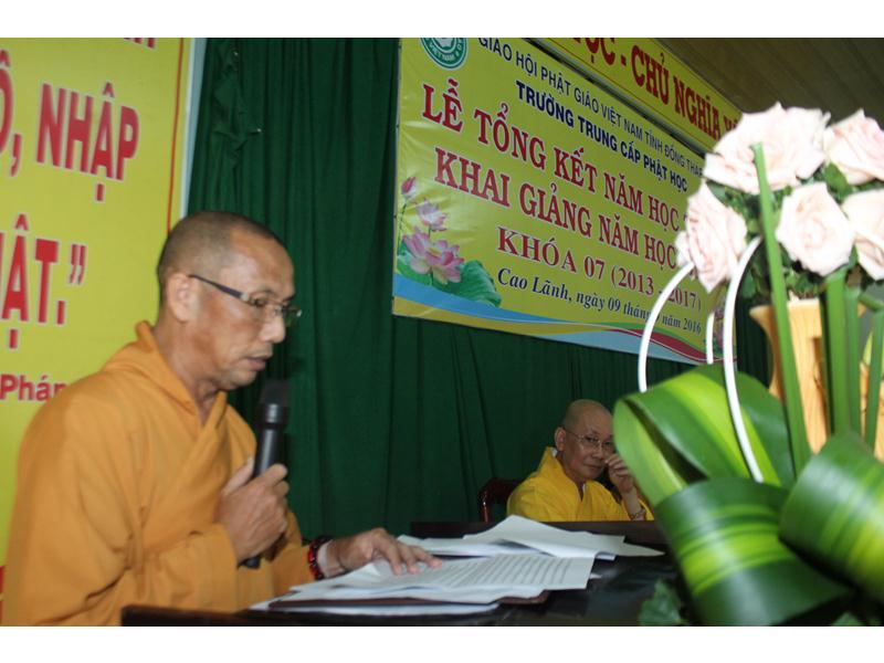 Đồng Tháp: Tổng kết năm 3 &amp; Khai giảng năm học mới Trường TCPH Đồng Tháp.