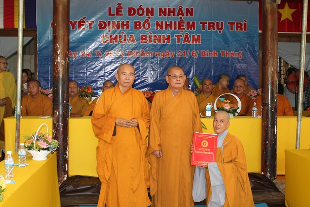 Bình Dương: Lễ bổ nhiệm trụ trì chùa Bình Tâm