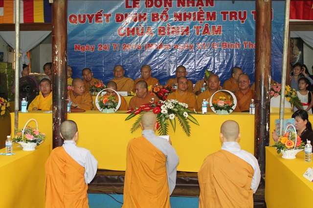 Bình Dương: Lễ bổ nhiệm trụ trì chùa Bình Tâm