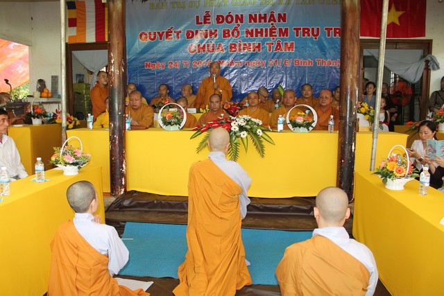Bình Dương: Lễ bổ nhiệm trụ trì chùa Bình Tâm