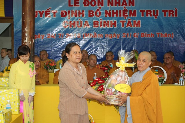 Bình Dương: Lễ bổ nhiệm trụ trì chùa Bình Tâm