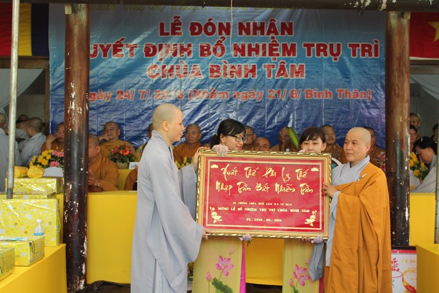 Bình Dương: Lễ bổ nhiệm trụ trì chùa Bình Tâm