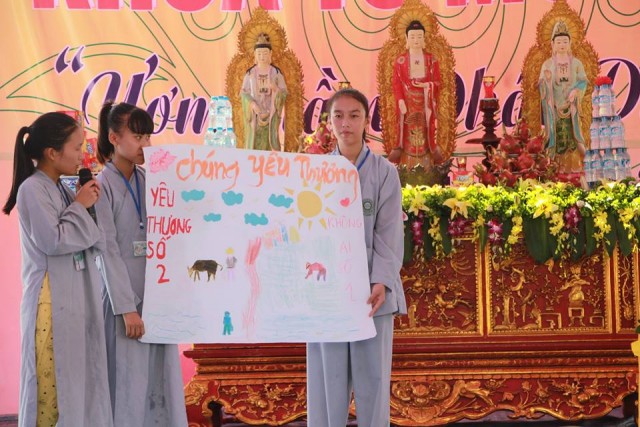 Thái Bình: Chùm ảnh khóa tu mùa hè tại chùa Hoằng Văn