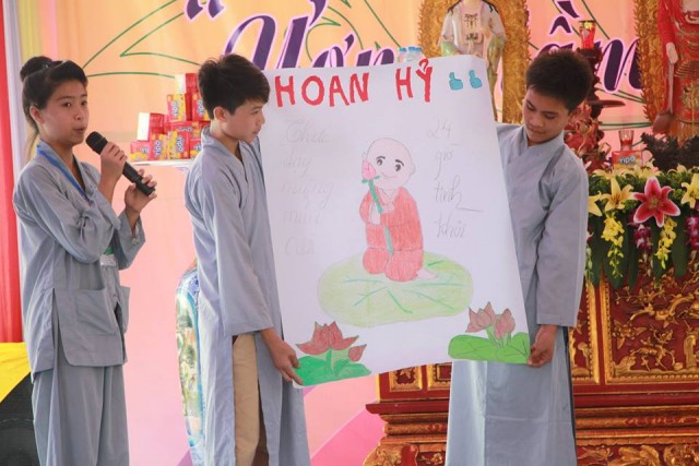 Thái Bình: Chùm ảnh khóa tu mùa hè tại chùa Hoằng Văn