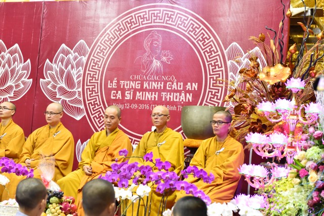 Chùa Giác Ngộ: Lễ tụng kinh cầu an cho ca sĩ Minh Thuận