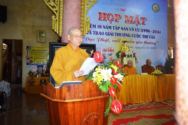 Đắk Lắk: Họp mặt Kỷ niệm 18 năm  tập san Vô Ưu (1998-2016)