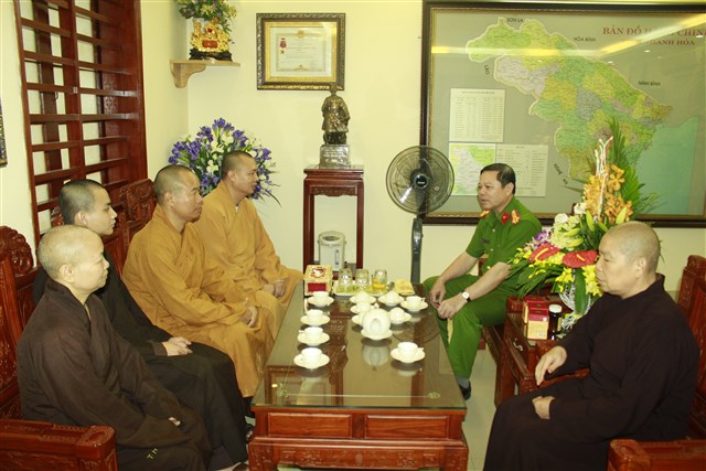 Thanh Hóa: Phật giáo chúc mừng ngành công an