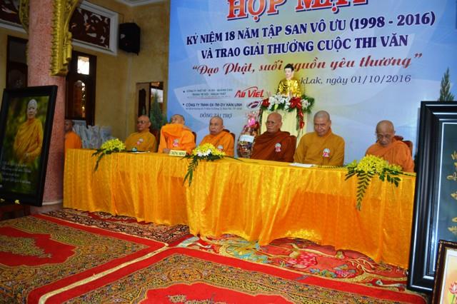 Đắk Lắk: Họp mặt Kỷ niệm 18 năm  tập san Vô Ưu (1998-2016)