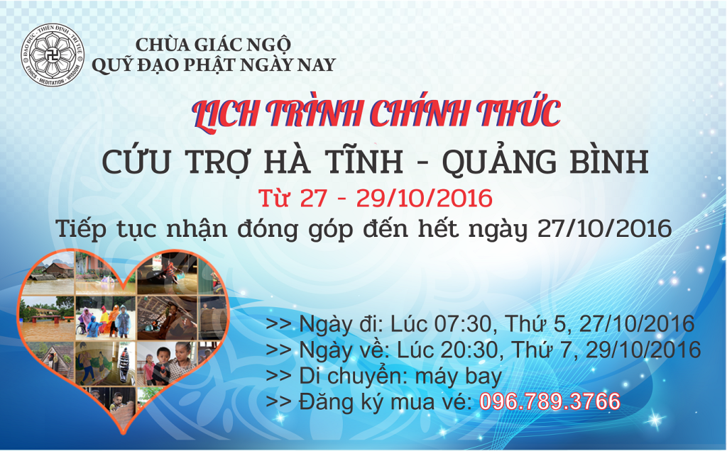 Cứu trợ khẩn cấp cho Quảng Bình - Hà Tĩnh ngay trong tháng 10/2016 (C88)
